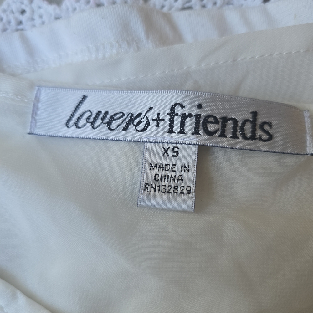 Lovers + Friends White Lace Blouse - Picture 6 of 7
